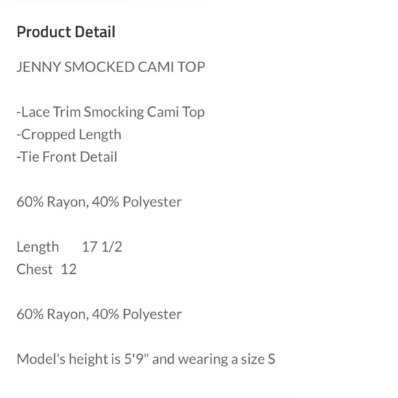 NEW Jenny Smocked Cami Top - Picture 7 of 9